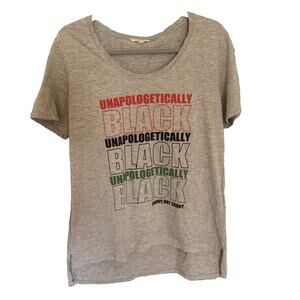I Am Black Woman Black History Month Unapologetically Gift T-Shirt Cotton Size L